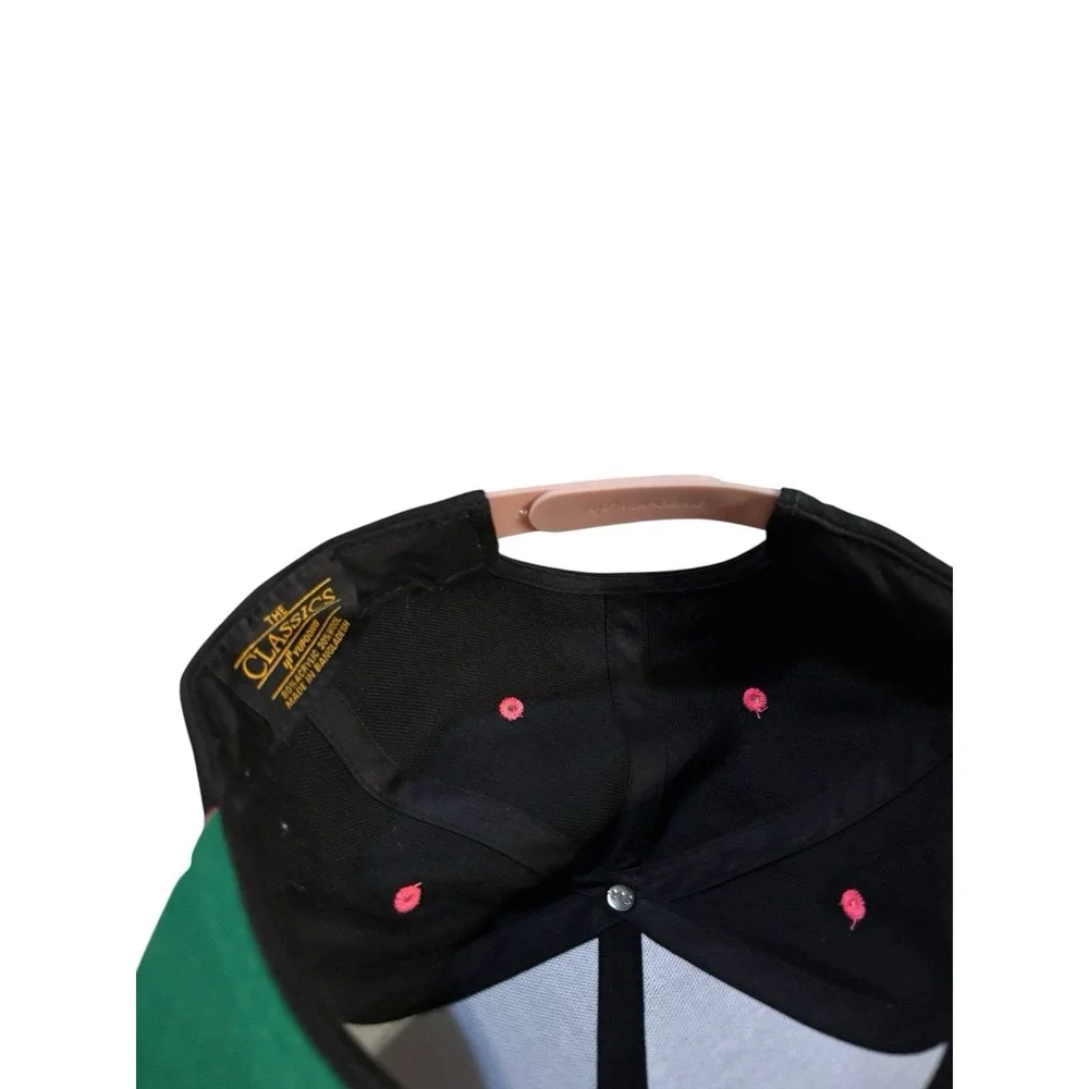 LSX‎ Racing SnapBack Hat Black Pink Metal Laser Cut Logo Lightweight Casual